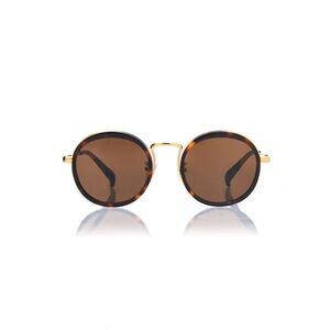 Blanc and Eclare KYOTO (Honey Tortoise And Gold Metal With Solid Brown Lens)